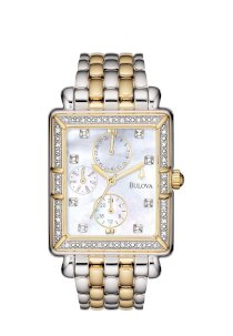 Đồng hồ Bulova Women's 98R127 Diamond Accented Case Bracelet Mother of Pearl Dial Watch