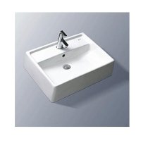 Chậu rửa Lavabo đặt trên bàn Inax GL-293V Chống khuẩn Màu nhạt