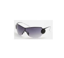 Ralph Lauren RA 4040 RA4040 107/11 Black Metal Gray Gradient Lens Shield Sunglasses Shades
