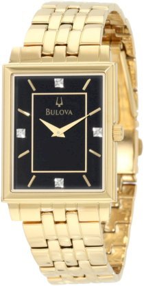 Đồng hồ Bulova Men's 97D103 Diamond Classic Goldtone Watch