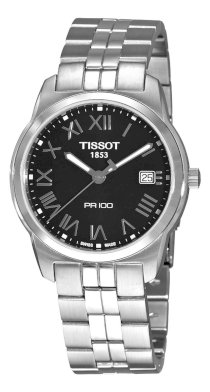 Tissot Men's T0494101105301 PR 100 Black Dial Bracelet Watch