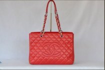Chanel large tote bag red T9142-30