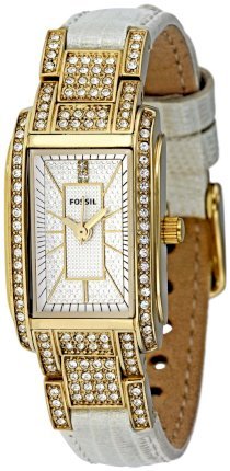 Fossil Women's ES2774 Glitz Silver Dial Watch