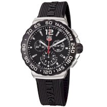 TAG Heuer Men's CAU1110.FT6024 Formula 1 Black Dial Black Rubber Strap Quartz Watch