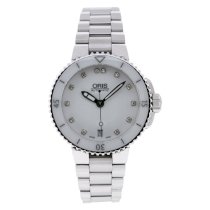 Oris Women's 73376524191-0781801P Stainless Steel with White Dial Watch