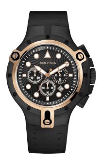 Nautica Men's 21002G NSR-06 Black Resin Chronograph Watch