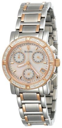 Đồng hồ Bulova Women's 98W04 Marine Star Diamond Chronograph Watch