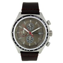 Đồng hồ Fossil Men's CH2787 Leather Synthetic Analog with Grey Dial Watch
