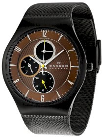 Skagen Men's SK806XLTBD Titanium Brown Dial Watch