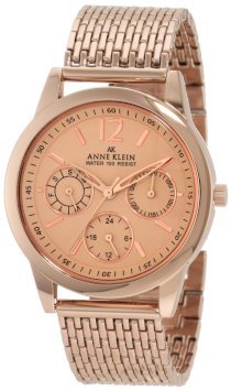 Đồng hồ AK Anne Klein Women's 10/9734RGRG Rosegold-Tone Multi-Function Mesh Bracelet Watch