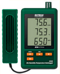 Máy đo khí CO2 nhiệt độ và độ ẩm trong nhà Extech SD800