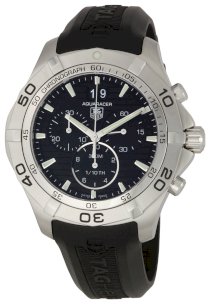 TAG Heuer Men's CAF101EFT8011 Aquaracer Grande Black Dial Watch