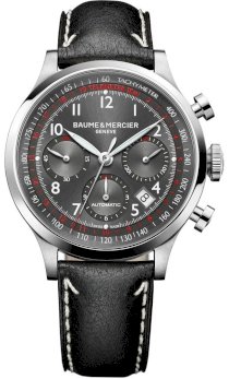 Baume & Mercier Capeland Automatic Chronograph Steel Mens Luxury Strap Watch 10003