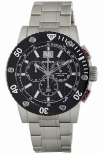 Edox Men's 10014 3N NIN Class-1 Black Rotating Bezel Watch