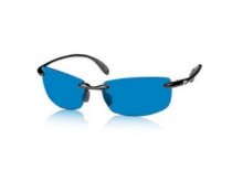 Costa Del Mar Ballast Sunglasses Black Frame w/Polarized Blue Mirror 400 PC Lens 
