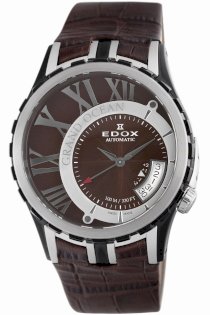Edox Men's 82007 357BR BRIN Grand Ocean Brown Automatic Watch