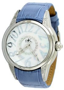 Adee Kaye #AK5565-L Women's Faceted Prism Crystal Diamond Accented Watch