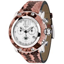 Glam Rock Women's GR10177 Miami Collection Chronograph Pink Python Watch