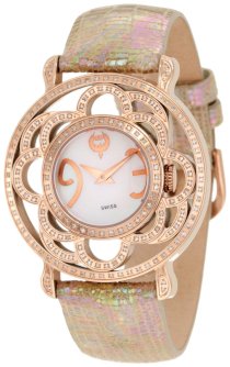 Brillier Women's 04-31424-05 Papillon Swiss-Quartz Mother-Of-Pearl Watch