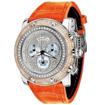 Glam Rock Women's GR80104 Special Edition Collection Chronograph Diamond Leather Watch