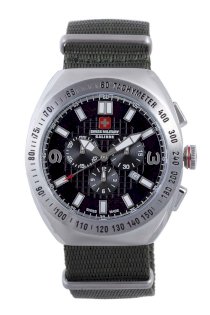 Swiss Military Calibre Men's 06-4C2-04-007T6 Commando Tachymeter Chronograph Date Khaki Green Watch