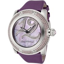Glam Rock Women's GR80005 Special Edition Collection Diamond Accented Purple Techno Watch