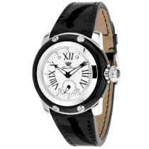 Glam Rock Women's GR40018 Palm Beach Collection Black Patent Leather Watch