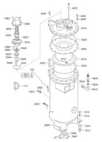 Atlas Copco GA 250 - Air receiver