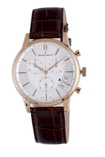 Claude Bernard Men's 01002 37R AIR Classic Rose Gold PVD Silver Dial Chrono Tachymeter Watch