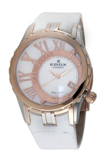 Edox Women's 37008 357R NAIR Grand Ocean Stainless Steel Rose PVD Watch