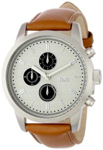 D&G Dolce & Gabbana Men's DW0752 Wine Tote Round Chronograph Watch