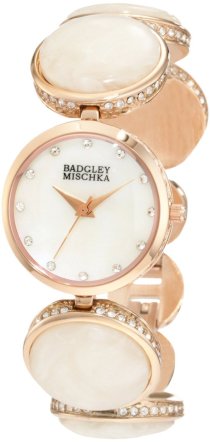 Badgley Mischka Women's BA/1198MPRG Swarovski Crystals Accented Rosegold-Tone Watch