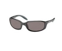 Costa Del Mar Brine Sunglasses Black Frame w/Polarized Gray 400 Glass Lens 