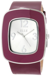 Elletime Women's EL20037S03N Steel Chronograph Brown Dial Dark Brown Strap Watch