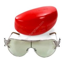 Valentino  Made in Italy Sunglasses With Genuine Crystals Length 6.2in D1009001