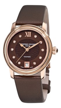 Frederique Constant Women's FC-303CHD2P4 Automatic Brown Diamond Watch