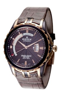 Edox Men's 83006 357BRR BRIR Automatic Day-Date Grand Ocean Watch