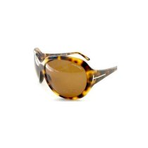 Tom Ford Sabine TF65 T32 nHavana plastic oversize Sunglasses