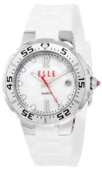 Elletime Women's EL20094P02N White Silicone Sporty Watch