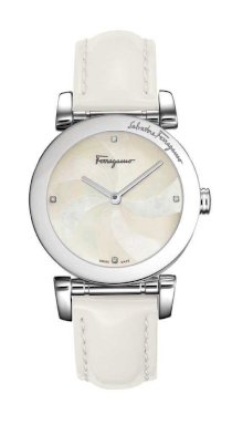 Ferragamo Women's F50SBQ9901I SB01 Salvatore Mother-of-Pearl Leather Watch