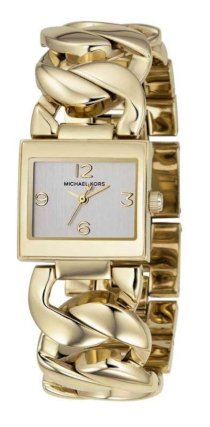 Michael Kors Women's MK3024 Gold Gold Tone Stainles-Steel Quartz Watch with Silver Dial