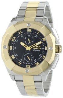Invicta Men's 7299 Signature II Black Dial Two-Tone Stainless-Steel Watch