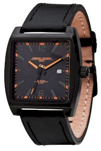Jorg Gray Leather Black Dial Men's watch #JG5200-18