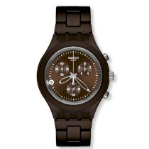 Swatch Men's SVCC4000AG Brown Stainless-Steel Quartz Watch with Brown Dial