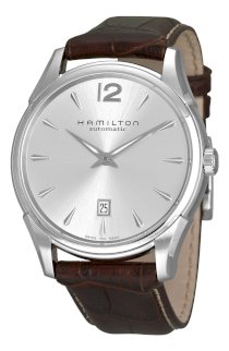 Hamilton Men's HML-H38615555 Jazzmaster Slim Silver Dial Watch