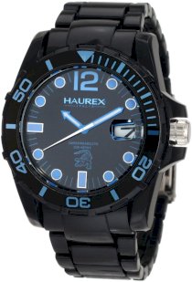 Haurex Italy Men's N7354UNB Caimano Date Black Dial Plastic Sport Watch