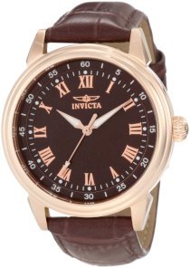 Invicta Men's 11392 Specialty Brown Dial Brown Leather Watch