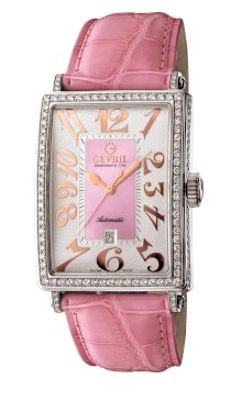 Gevril Women's 6208RV Glamour Automatic Pink Diamond Watch