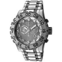 Invicta Men's 0809 Reserve Collection Leviathan Chronograph Silver Dial Stainless Steel Watch