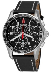 Victorinox Swiss Army Men's 241444 Chron Classic Black Chronograph Dial Watch